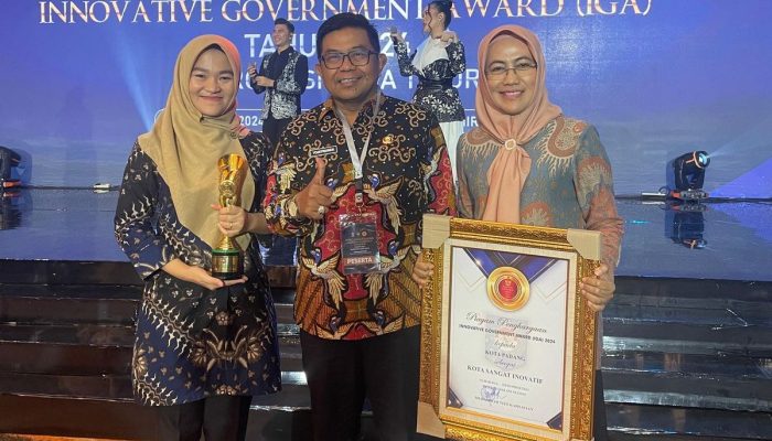 Pemerintah Kota Padang Raih Penghargaan IGA 2024 Kategori Sangat Inovatif