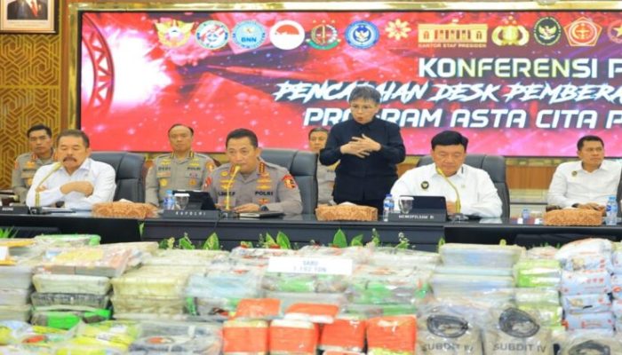 Polri Ungkap 3.608 Kasus Narkoba dengan Barang Bukti Senilai Rp2,88 Triliun