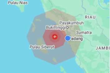 Gempa guncang Kota Pariaman, Sumatera Barat. (Foto: Istimewa)