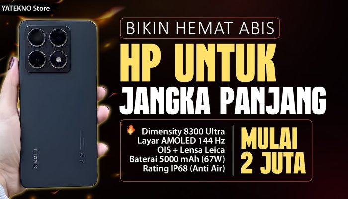 5 Rekomendasi HP Terbaik 2025, Anti Lag dengan Jaminan 5 Tahun!