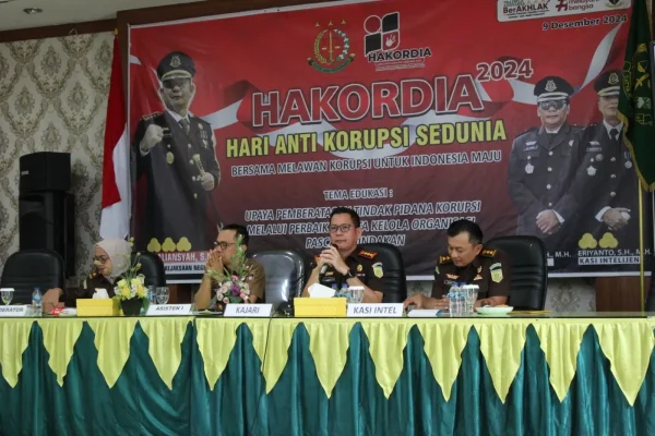 Hari Anti Korupsi Sedunia (Harkodia), Kejaksaan Negeri (Kejari) Padang, Sumatra Barat, menggelar kegiatan penguatan tata kelola anggaran. (Foto: Istimewa)