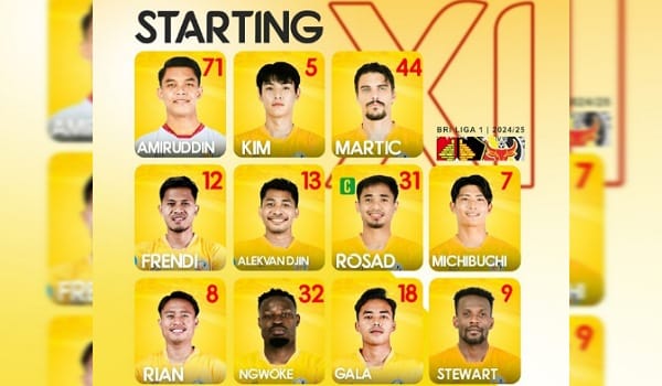 Inilah Starting XI tim Semen Padang FC vs Persik Kediri di Stadion Brawijaya.(ist)