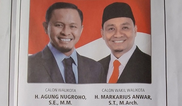 Agung Nugroho dan Markarius Anwar menang Pilkada Pekanbaru.(ist)