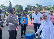 Hadir di CFD Pekanbaru, Tim Polda Riau Serukan Tertib dan Aman Pasca Pilkada