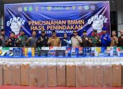 Bea Cukai Tembilahan Musnahkan Tiga Juta Batang Rokok Illegal dan Puluhan MMEA 
