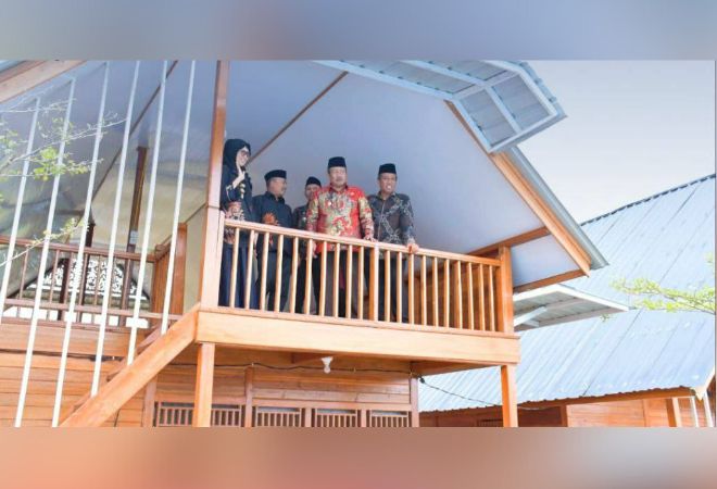 Bupati Agam Andri Warman menghadiri peresmian Kamang Resort and Convention di Kamang Magek pada Sabtu (21/12). (Foto: Diskominfo Agam)