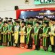 Pengukuhan 13 Guru Besar Universitas Riau dalam Sidang Senat Terbuka di Gedung Student Center Kampus Binawidya, Selasa (10/12/2024).