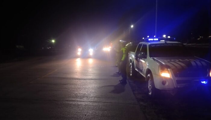 Patroli Malam Pospam Japura, Antisipasi Macet di Antrean SPBU