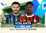 Link Nonton Live Streaming Atalanta vs AC Milan Serie A