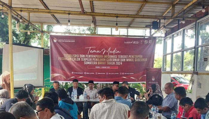 KPU Sumbar Tetapkan Paslon Gubernur Terpilih, Ini Jadwalnya
