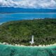 Penampakan Pulau Karang oleh Drone[Foto:theworldtravelguy.com]