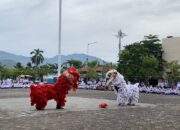 Tim Barongsai HBT Kota Padang Tampilkan Kerukunan di HAB Kemenag ke-79