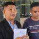 Ferdinal Jamal, korban penusukan di Jalan Hangtuah usai melapor ke Polresta Pekanbaru.(ist)
