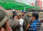Langgar Perda, PKL Permindo Ditertibkan Satpol PP Kota Padang
