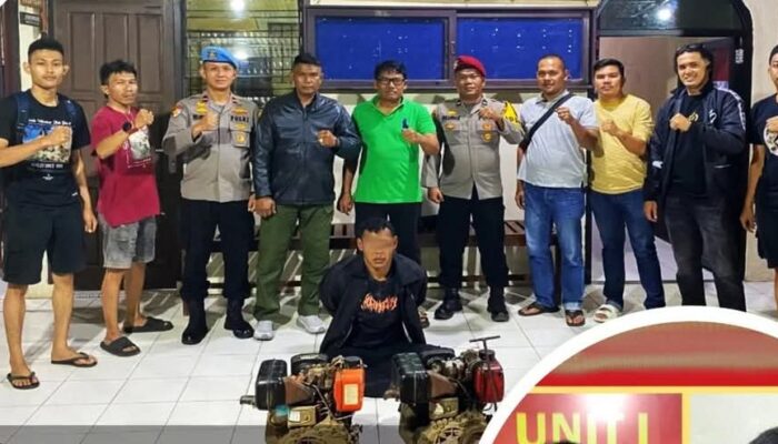 Polres Tanah Datar Bekuk Komplotan Pencuri Mesin Bajak Sawah