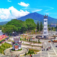 Keindahan Jam Gadang beserta Gunung Marapi di belakangnya [Foto:sportscience.fik.unp.ac.id]