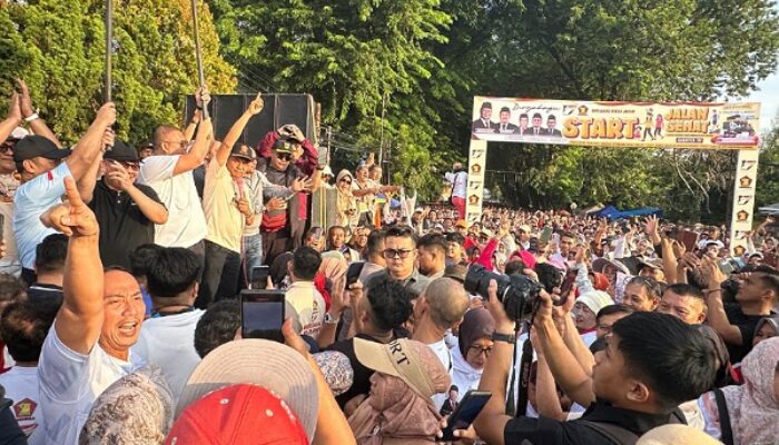 Ratusan Ribu Warga Sumbar Meriahkan Jalan Sehat HUT Gerindra ke-17