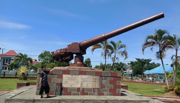 Sejarah Meriam Honisuit Senjata Peninggalan Jepang di Bengkulu Selatan