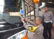 Jelang Ramadan, Satlantas Polresta Pekanbaru Gelar Rampcheck Bus dan Angkutan Umum