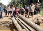 Jalan Alternatif Ujung Batu – Pasir Pangaraian Putus, Lalu Lintas Dialihkan