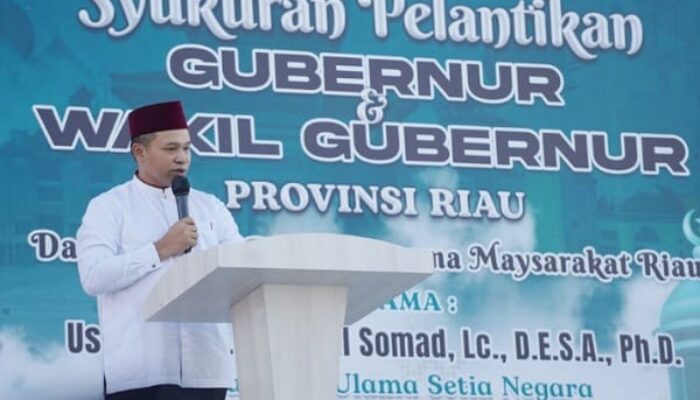 Syukuran dan Buka Puasa di Masjid Annur Riau, Begini Pesan Gubri Abdul Wahid