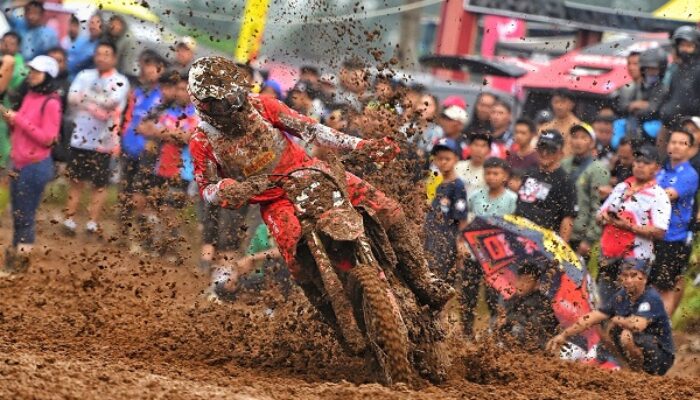 CRF Tangguh di Trek Ekstrem, Arsenio Al Ghifari Amankan Podium di Kejurnas Motocross Wonosobo