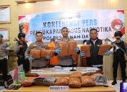 Polres Tanah Datar Ungkap Kasus Narkoba, Amankan 13 Kilogram Ganja
