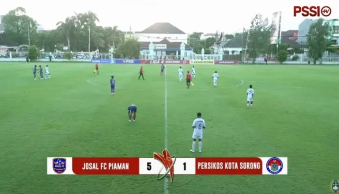 Josal FC Piaman Melaju ke 32 Besar Liga 4 Usai Bungkam Persikos 5-1