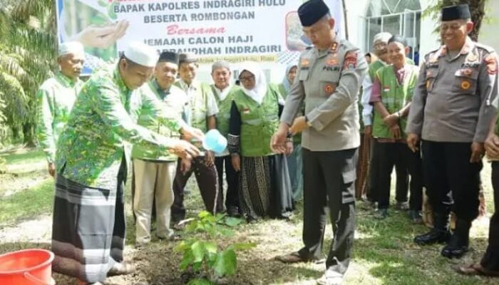 Begini Uniknya Polres Inhu dan MUI Sambut Calon Jemaah Haji