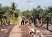 Jembatan Parit Gading Rampung Diperbaiki, Akses Warga Enok Kembali Lancar