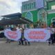 Foto puluhan Kontraktor Segel dan Putus Listrik RS Madani Pekanbaru. (Ist)