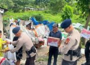 Brimob Riau Bagikan Sembako dan Tanam Pohon, Wujud Nyata Peduli Masyarakat