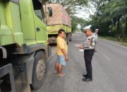Truk ODOL Rusak Jalan, Polisi Dharmasraya Lakukan Penindakan Serius