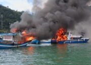 Dua Kapal Terbakar di Pelabuhan Bungus, Kerugian Capai Rp3,1 Miliar