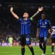 Penyerang Inter Milan Lautaro Martines melakukan selebrasi usai mencetak gol. (ist)