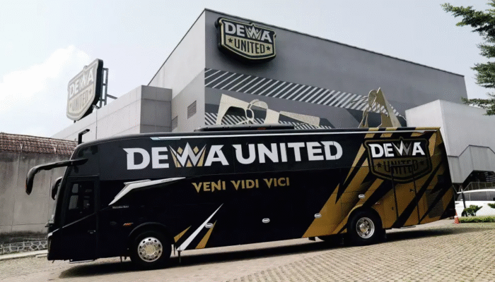 Dewa United Hadirkan Dua Unit Jetbus5 MHD untuk Sepakbola dan Basket