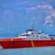 Kapal Basarnas KN 218 saat dikerahkan menuju lokasi pencarian nelayan yang hilang di Perairan Beting Galah, Desa Suka Damai, Rupat Utara, Bengkalis, Riau, Selasa (17/6/2025). Sebanyak 14 personel tim rescue diberangkatkan untuk melakukan operasi pencarian. (Dok. Basarnas Pekanbaru)