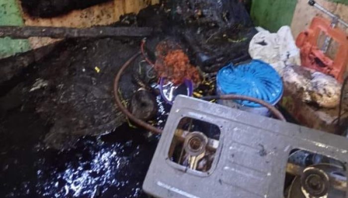 Kompor Meledak, Satu Rumah Kontrakan Terbakar di Koto Tangah