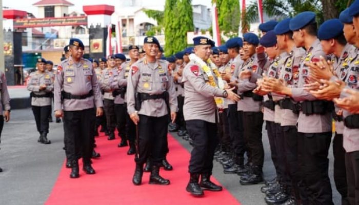 Danpas Brimob I Kunjungi Mako Brimob Polda Riau, Ini Pesan Tegasnya