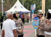 Peringati Hari Lahir Pancasila, Ditlantas Polda Riau Kampanyekan Keselamatan Lalu Lintas di CFD Pekanbaru
