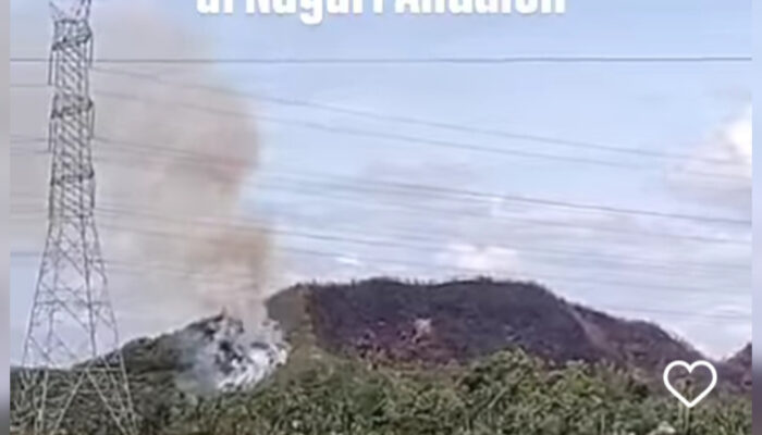 Kebakaran Lahan Terjadi di Limapuluh Kota saat Idul Adha, 2 Hektare Terbakar