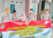 Polda Sumbar Sambangi Warakawuri dalam Rangka Hari Bhayangkara ke-79