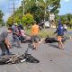 Pelaku jambret ditangkap warga usai kejar-kejaran di kawasan Bypass Pariaman, Minggu (15/6/2025). (Ist)