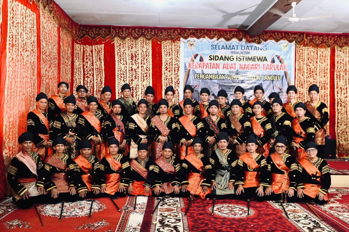 37 Pangulu Resmi Dilantik, Nagari Barulak Cetak Sejarah Baru Adat Minang. (Foto: ist)