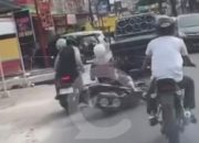 Aksi Jambret Viral di Jalan Lobak Pekanbaru, Polisi Buru Pelaku