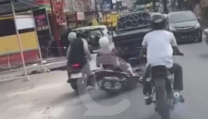 Aksi Jambret Viral di Jalan Lobak Pekanbaru, Polisi Buru Pelaku