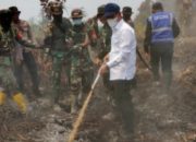 Menteri KLH Tinjau Langsung Titik Panas Terbanyak di Riau, Sampaikan Pesan penting!