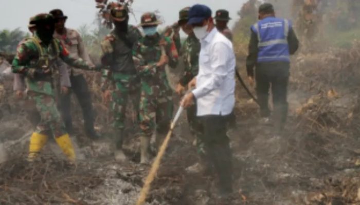 Menteri KLH Tinjau Langsung Titik Panas Terbanyak di Riau, Sampaikan Pesan penting!