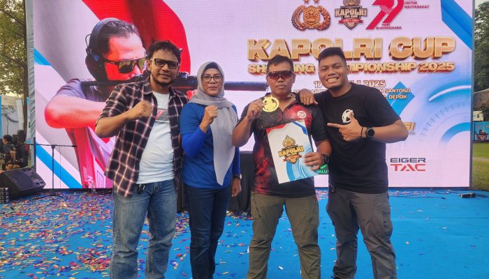 Debut di Kapolri Cup 2025, Perbakin Sumbar Raih Juara Revolver Grade U