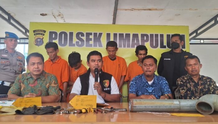 Pura-Pura Jadi Teknisi, Empat Pencuri Kabel PLN di Pekanbaru Ditangkap